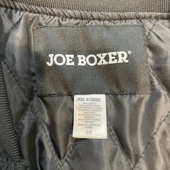 Pleather and Fleece Joe Boxer Jacket S - Picture 4 of 5